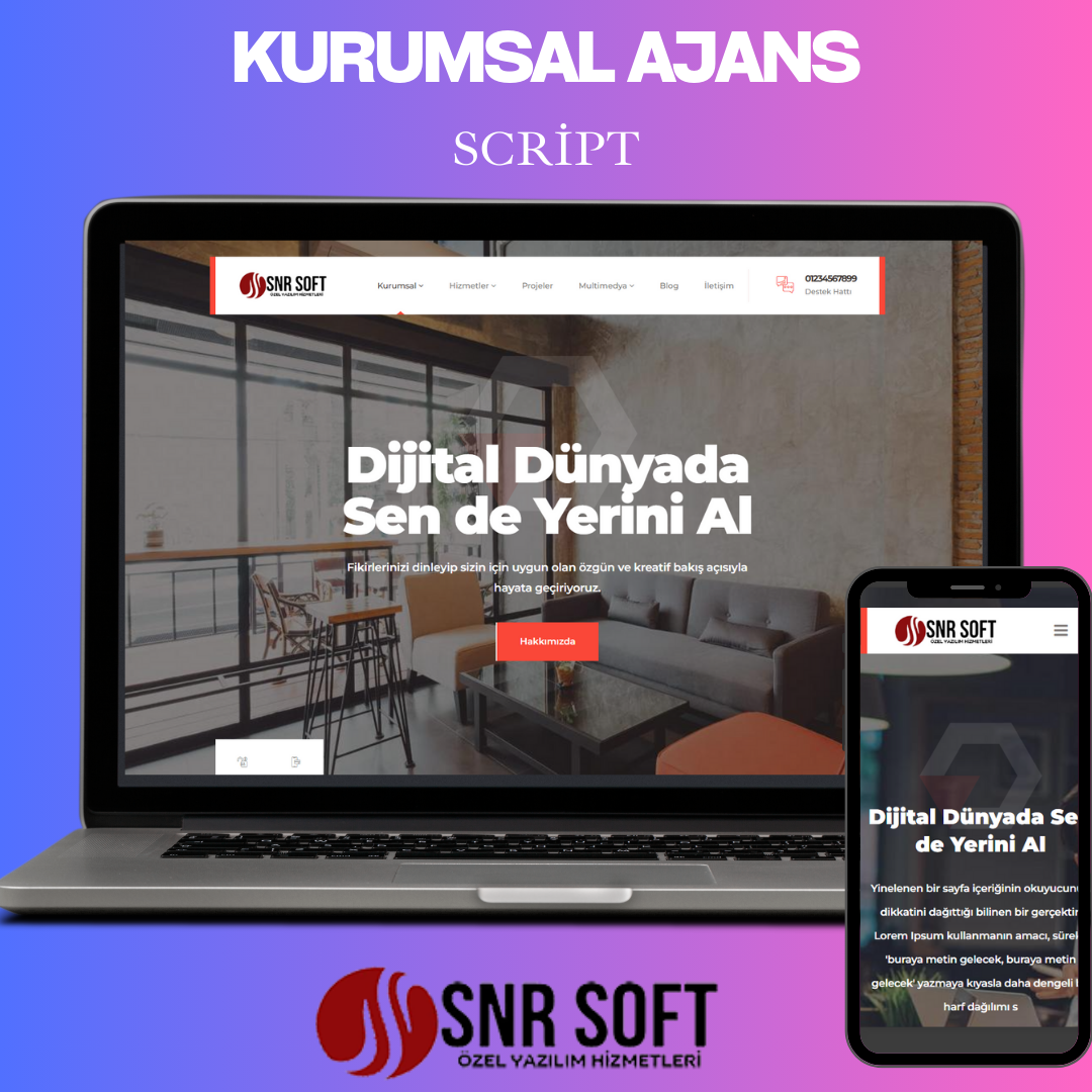 Profesyonel Kurumsal Web Sitesi Scripti v28